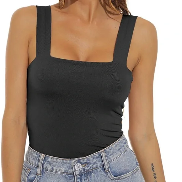 Basic Square Neck Tanks - Picture 2 of 8